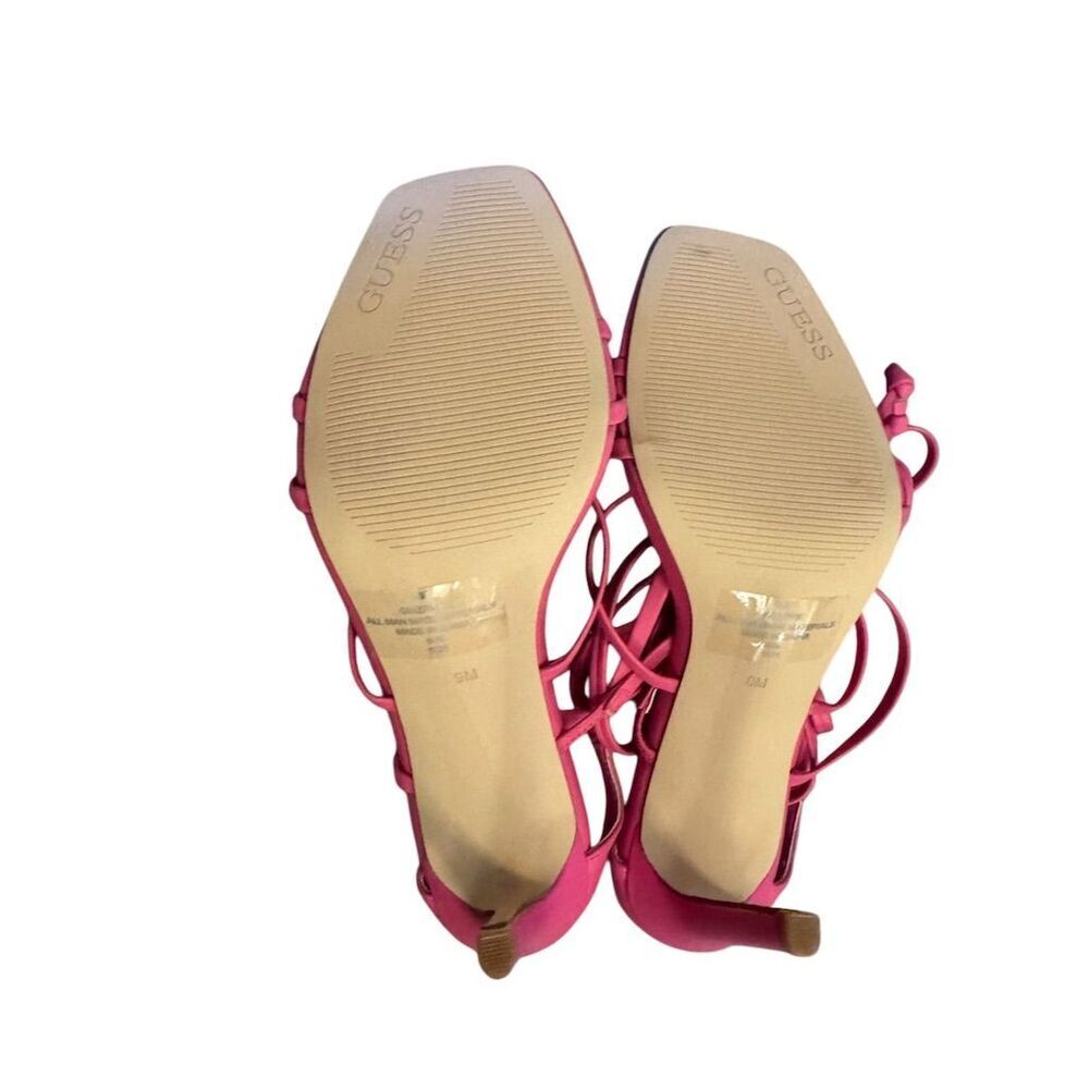 GUESS Women's Zabyie Pink Strappy Heeled Sandals Size 9 Party/Cocktail - Picture 12 of 16
